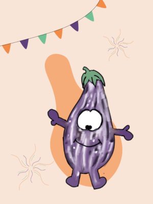 Illustration aubergine