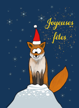 Carte postale de Noël – Renard