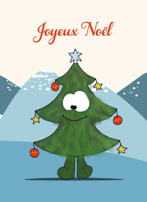 Carte postale de Noël – Sapin 2